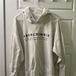 Abercrombie & Fitch Off-White Hoodie Size Medium